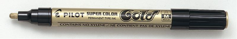 popisovač PILOT zlatý 4064-2mm/SC-G-M