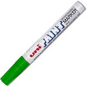 popisovač UNI MARKER PX20-zelený/2,2-2,8mm, lakový