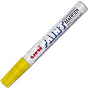 popisovač UNI MARKER PX20-žlutý- 2,2-2,8mm, lakový