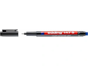 popisovač EDDING 147S - OHP s gumou černý