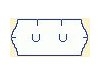 et. UNI 26x12mm bílé