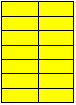 etikety LAS 105x42,4/100 barevné