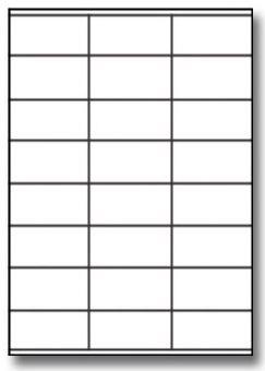 etikety LAS 52,5x35/100 bílé