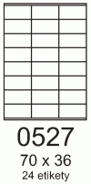 etikety LAS 70x36/100 bílé