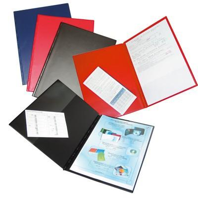 desky A4 plast+záložky svislé černé
