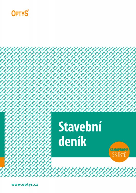 stavební deník NCR, A4 / 1268