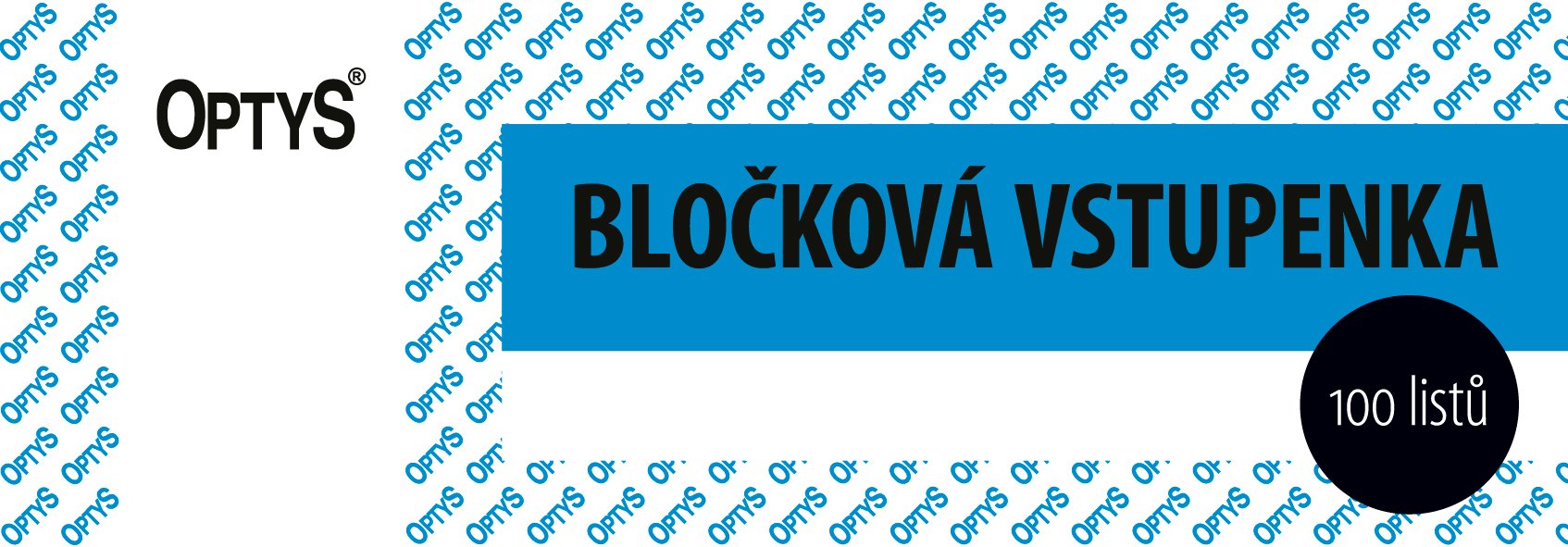 vstupenka bločková 100lst / 1267