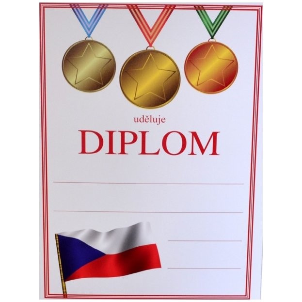 diplom A5, medaile