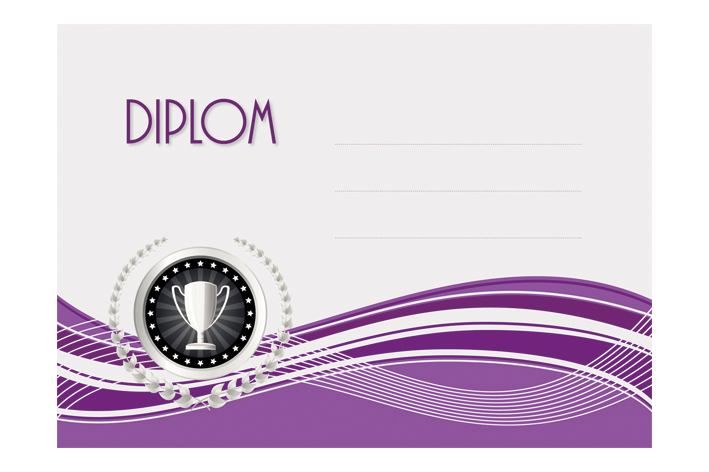 Diplom A5, fialový