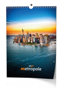 Nástěnný kalendář - Metropole - A3