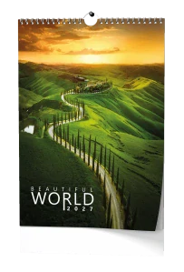 Nástěnný kalendář - Beautiful world - A3