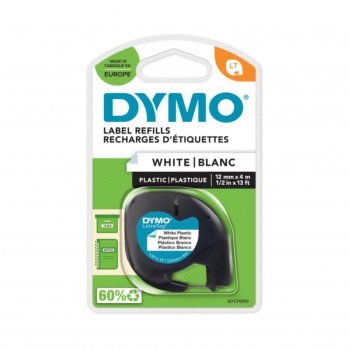 kazeta Dymo LetraTag 12mm/4m bílá plastová