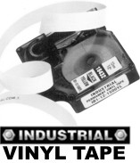 kazeta D1:DYMO vinylová 12mm/5,5m Č-B